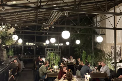 Bigger view of winteravond in de orangerie